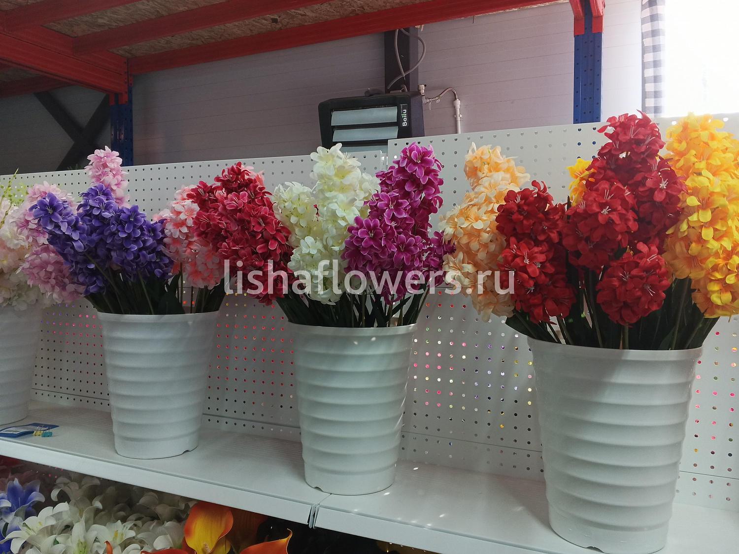 Букет гиацинтов 7в 7г 65см.Арт.24122 